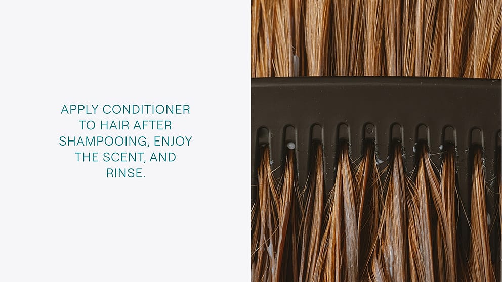 combing through hair