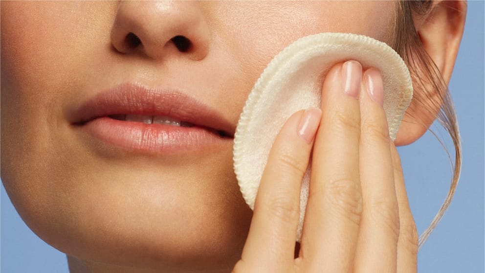 face with cleaning foam